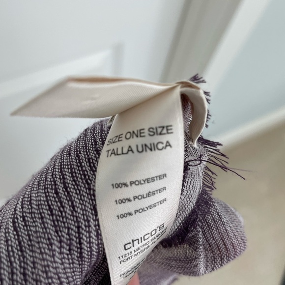 Chico’s oversized boho fringe scarf/shawl - Picture 5 of 6
